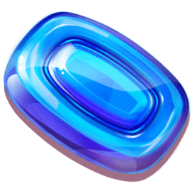 Μπλε ορθογώνιο candy σύμβολο